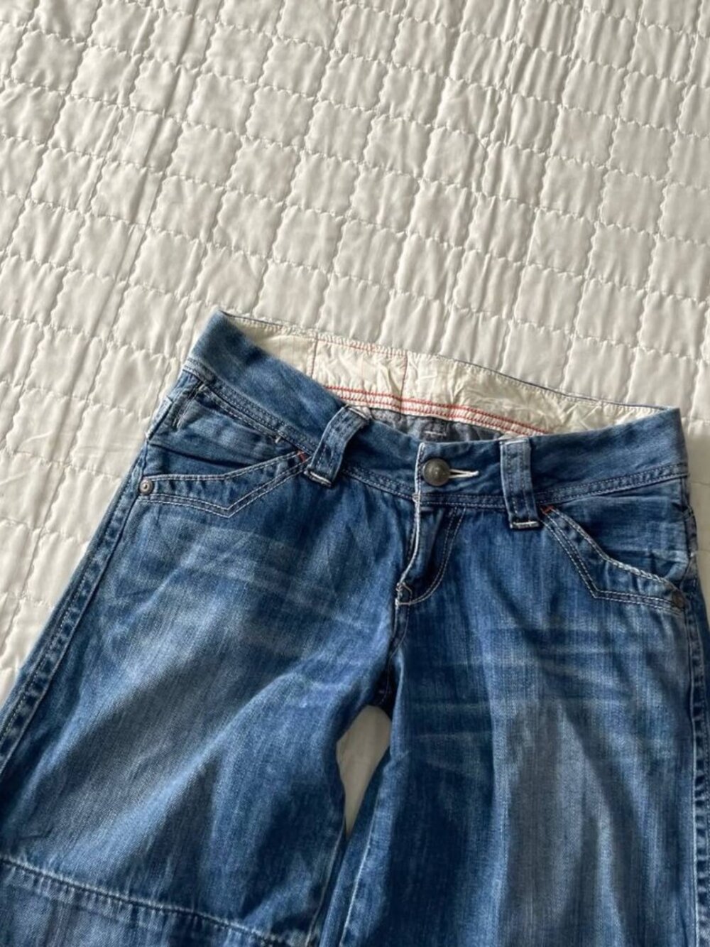 Women's Blue Denim Bermuda Shorts - Picture 3 of 5